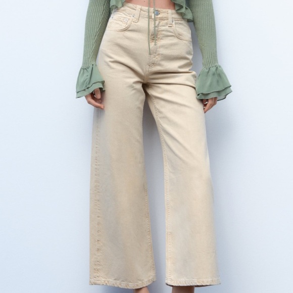 Zara Denim - ZARA’s High Waisted Straight Sailor Jeans